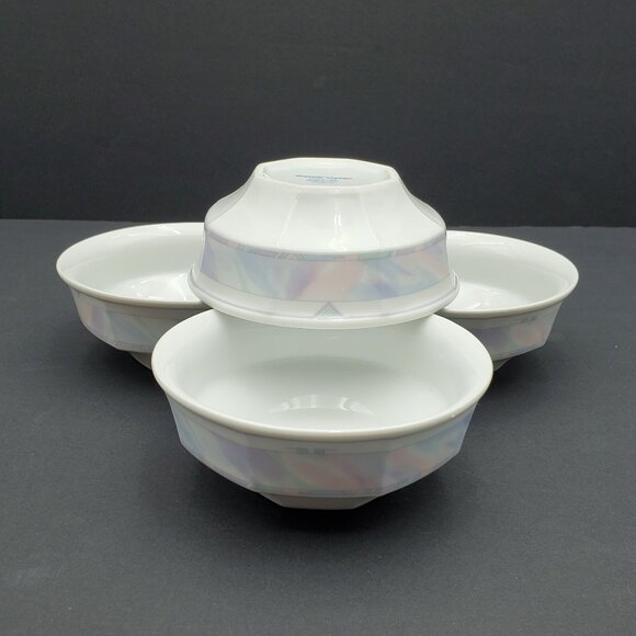 Savoir Vivre Celina Fruit Dessert Sauce Bowls Octagonal Pastel Berry Bowls - Picture 5 of 7